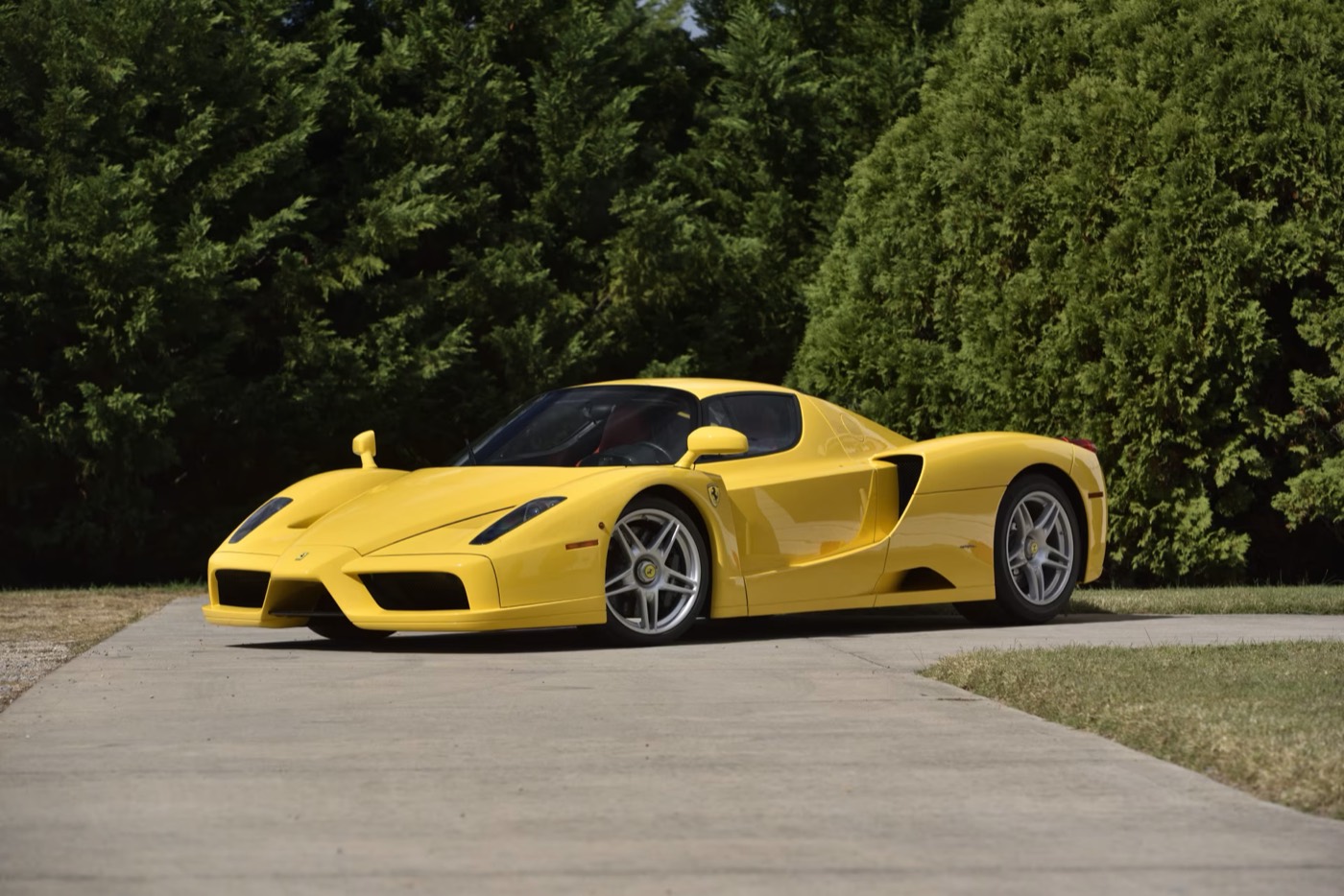 Yellow Ferrari Enzo